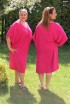 Šaty pre moletky so sťahovacou šnúrkou - ružové